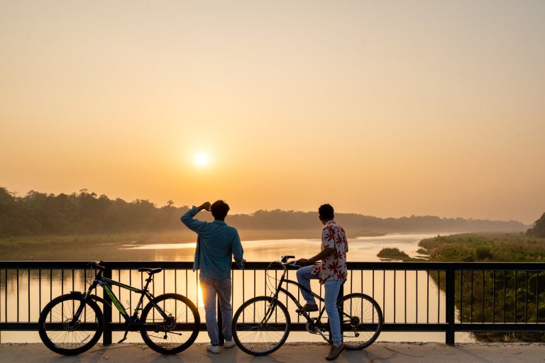 Cycling in Chitwan